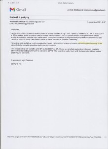 Stanovisko hygieny